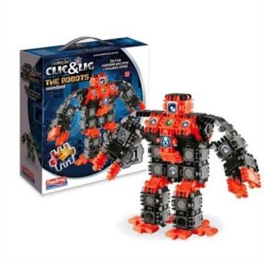 Imagem de Clic & lig 91 pcs the robots - minibot - plasbrink