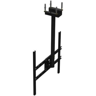 Imagem de Suporte Tv Teto 360 Telescópio 10 26 40 50 65 600X400 Preto - Multifor