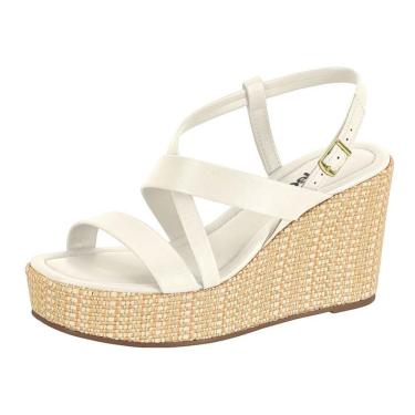 Imagem de Sandalia Feminina Anabela Alta Moleca 5492.101