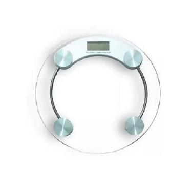 Imagem de Balança De Piso Digital De Vidro Redonda 180Kg - Bons Cheff