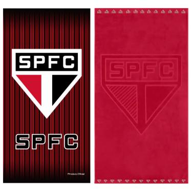 Imagem de Kit 2 Toalhas Tricolor Morumbi Banho Praia e Piscina Oficial Clubes do Brasil Licenciado Buettner