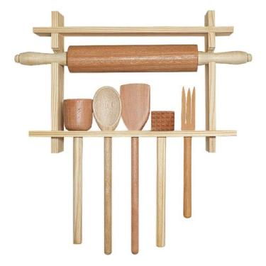 Imagem de kit 7 peças multiuso com suporte - Edal