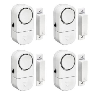 Imagem de Kit 04 Alarme Sonoro Invasão Residencial Porta Janela Portão - Kadê