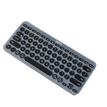 Imagem de Capa de teclado K380 Logitech ultrafina de silicone, capa de teclado para teclado sem fio Logitech K380, capa de teclado Logitech à prova d'água e poeira (preto)