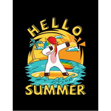 Imagem de Summer Summer Surfboard Sea Sun Beach Surf Notebook: 100 blank lined pages, 8.5x11in