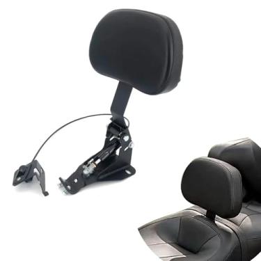 Imagem de PANICAL Conjunto de encosto Driver Rider Suporte traseiro para Harley Davidson CVO Street Glide Road Glide Freewheeler Tri Glide Road King Motocicleta 2009-2023 Sissy Bar