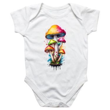 Imagem de Body intantil Cogumelos coloridos splash - Alearts, GG
