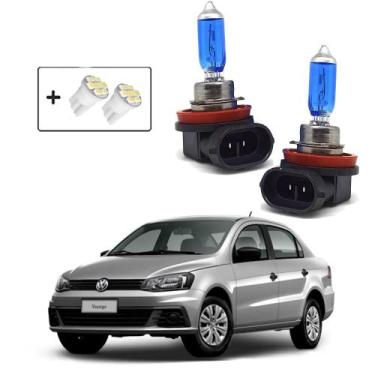 Imagem de Kit de Lâmpadas Halógena Super Branca H11 Farol de Milha Voyage G6 201