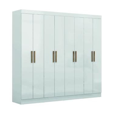 Imagem de Guarda Roupas Casal 8 Portas 4 Gavetas Prime Branco Maxel
