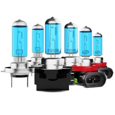 Imagem de ZPXGIZT Lâmpadas adequadas para Hyundai Santa Fe 2013-2016, H7 H11B H11 Faróis de neblina de farol alto baixo combo de lâmpadas de halogênio de alto desempenho, luz branca 6000K, pacote com 6