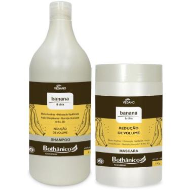 Imagem de Kit Banana E Chia Shampoo + Máscara 1L Bothanico - Bothânico