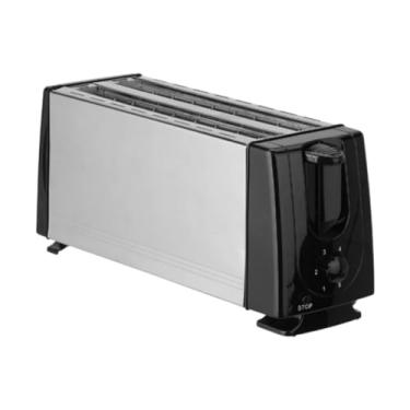 Imagem de Ioensy Máquina de waffle de torradeira de pão 4 Fatias dos EUA Adaptador Configurações ajustáveis ​​Máquina de café da manhã para lanches para lanches