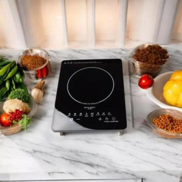 Imagem de  Cooktop De Indução Elétrica Magnética Portátil Com Timer Digital Comp