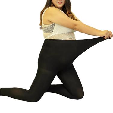 Imagem de Meia Calça Térmica Flanelada Segunda Pele sem Pé: Plus Size