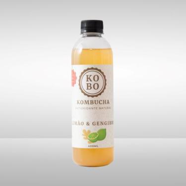 Imagem de Kombucha 400 ml Kobo de Limão e Gengibre - Kobo Kombucha