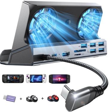 Imagem de Estação de ancoragem lisen 13 em 1 para Steam Deck oled e rog Ally