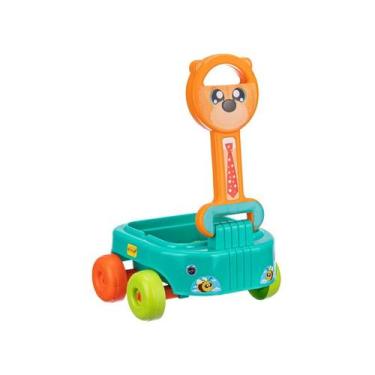 Imagem de Carrinho De Puxar Urso Com Blocos Silvestres - Gulliver