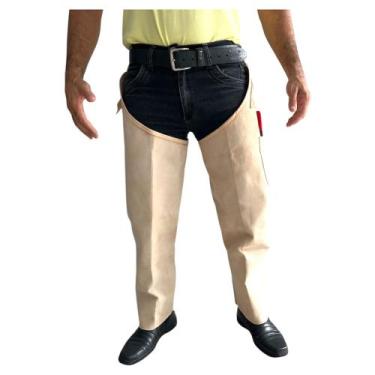 Imagem de Calça Perneira Couro de Bode Vaqueiro - Samuel Inox Acessórios