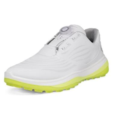 Imagem de ECCO Sapato de golfe masculino Lt1 Boa híbrido impermeável, Branco, 5-5.5
