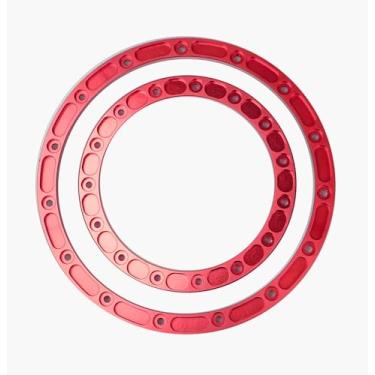 Imagem de BeaxTurbo Racing Upgrade Parts CNC Aluminum Inner Outer beadlock Ring for LOSI Super Baja Rey2.0 1/6 Wheel (red)