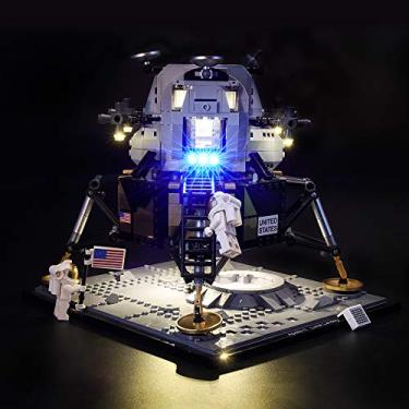 Imagem de GEAMENT Blocks Light Kit for Creator Expert NASA Apollo 11 Lunar Lander - Compatible with Lego 10266 Building Model (Model Set Not Included)