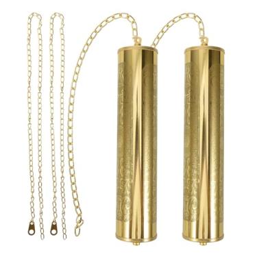 Imagem de Relógio de substituição de pêndulo de metal vintage dourado relógio de parede pêndulo de latão corrente cronometrada acessórios de relógio movimento de reparo de quartzo