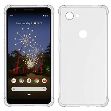 Imagem de Capa TIYA transparente para Google Pixel 3A TPU capa de quatro cantos transparente macia