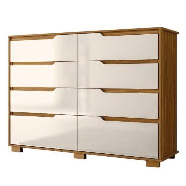 Imagem de Cômoda 8 Gavetas Geórgia Freijó/off White Moval