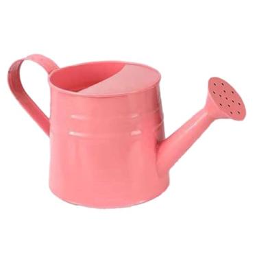 Imagem de WeiLaiKeQi Regar lata para crianças água de jardinagem pode crianças de ferro para plantas externas pequenas chaleira pequena para plantas domésticas pátio de, Rosa