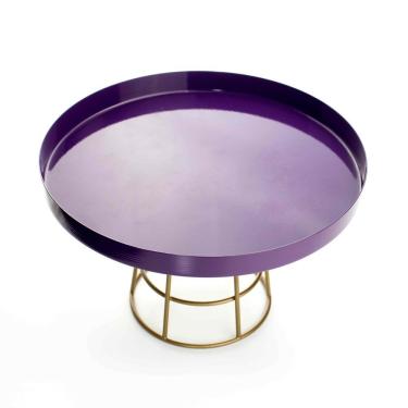 Imagem de Boleira Com Suporte De Metal Com Base Roxo - D'rossi