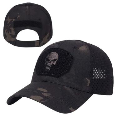 Imagem de Bonés Tático Do Exército Masculino, Militar Chapéu Camuflado - Cinza Escuro