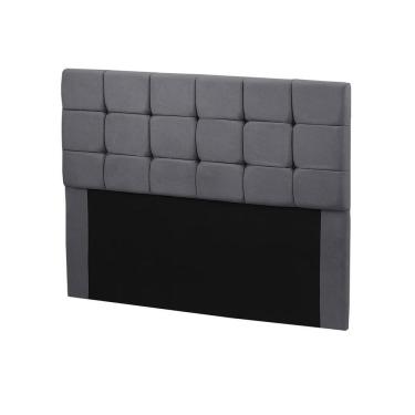 Imagem de Cabeceira Cama Box Queen 1,60 Estofada Julia Sued Chumbo Speciale Home Chumbo