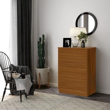 Imagem de Cômoda 5 Gavetas Versatile Nogueira Marrom