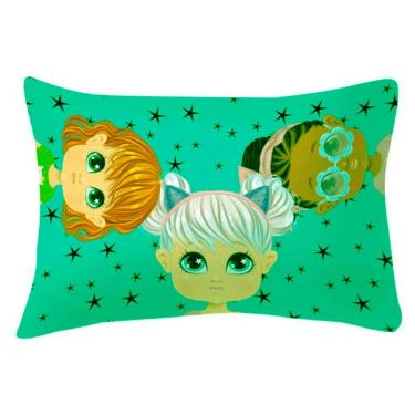 Imagem de Fronha Portallar Malha 100% Algodao Estampa Localizada Juju 48cmx68cm Branca