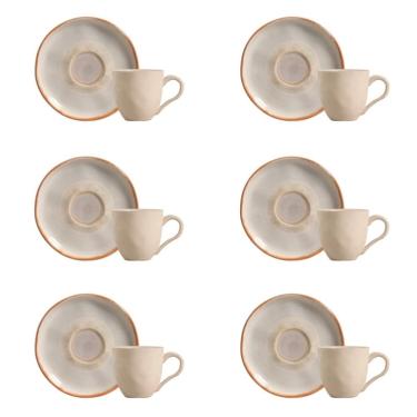 Imagem de Conjunto De Xícara De Cafezinho Com Pires 06 Peças Bio Tempus Porto Brasil