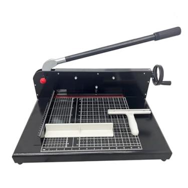 Imagem de INTBUYING Guilhotina manual de papel resistente 500 folhas A4 capacidade empilhar aparador de papel máximo 31 cm com proteção de segurança para escritório doméstico