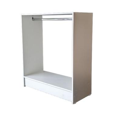 Imagem de Balcão Loja Central Arara 100% Mdf Branco Desmontado - Suprema Móveis