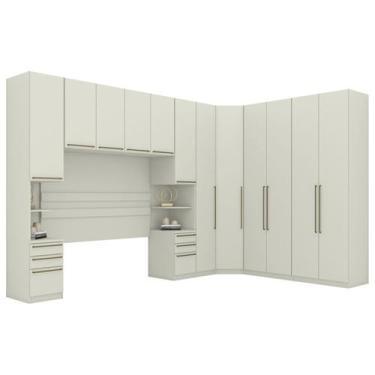 Imagem de Quarto Casal Modulado Completo 7 Pecas Seletto Areia Henn, Areia