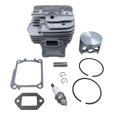Imagem de GardenP+ Kit de pistão cilíndrico de 56 mm compatível com Stihl MS661, MS661C substitui peças de reposição OEM 1144-020-1200 C-M 11440201200 C-M motosserra, cilindro com pistão e anéis