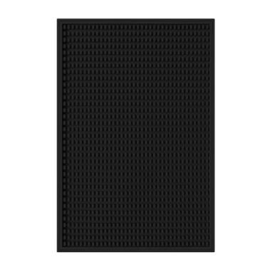 Imagem de ＫＬＫＣＭＳ Tapete de silicone antiderrapante para, resistente ao calor, tapete de drenagem para café, para restaurante, cafeteria ao ar livre, fazenda, Preto