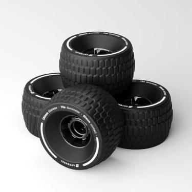 Imagem de ANTWHEEL Rodas de skate elétrico de 100 mm All-Terrain Rodas de uretano de alto rebote 78A (rodas para todos os terrenos)