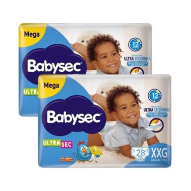 Imagem de KIT 2 Fraldas BabySec Ultra Mega Tamanho XXG 28 Unidades