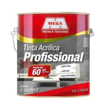 Imagem de Tinta Acrílico Profissional Branco 3.6L Mega