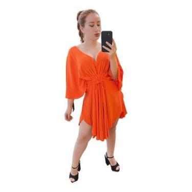 Imagem de Vestido Feminino Plus Size Tendência Viscose Roupas R68 - Fanáticos Po