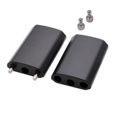 Imagem de HangTon Pacote com 2 Extensores de Eixo Inclinável Ronin 2, Bloco de Extensão de Braço de Gaiola de 60 mm para DJI Gimbal ARRI RED Sony Panasonic Higher Camera, 3/20.3 cm-16 Roscas Parafuso M3 Preto