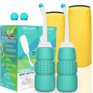 Imagem de 2 peças de Bidês Portátil - Garrafa Peri de 340 ml para cuidados pós-parto Perineal - Kit de banho de viagem para bebês, limpeza para mãe após o nascimento - 350 ml Tamanho de viagem Limpador Portátil para Lágrimas de Nascimento, Hemorróidas, Dor