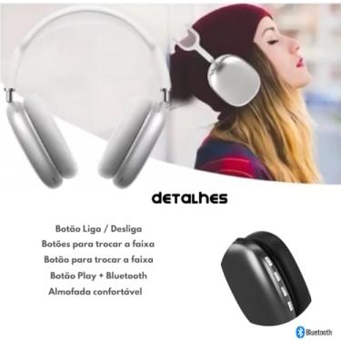 Imagem de Fone de Ouvido Bluetooth Sem Fio com Microfone, LED Colorido e Design de Orelhas de Gatinho – Estilo, Conforto e Som de Qualidade (PRETO)