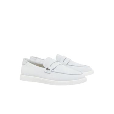 Imagem de Lacoste Tênis masculino Cochet Loafer, Azul claro e branco, 45