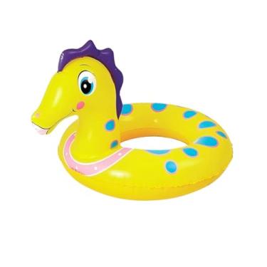 Imagem de Boia Inflável Infantil Cavalo Marinho, 60cm x 50cm, PVC, Capacidade 35kg, para Crianças +3 Anos