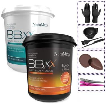 Imagem de Btx BBXX Balm Xtended Black 1kg + Free 1kg NatuMaxx + Brinde